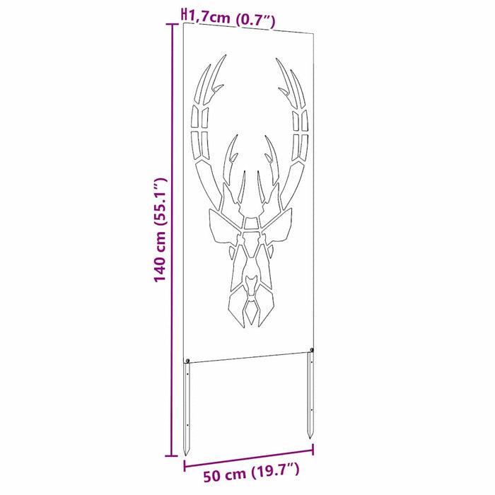 Schermo per privacy in giardino Argento 50 x 140 cm 876333