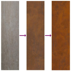 Pannello Decorativo da Giardino Ruggine 50 x 140 cm 876335