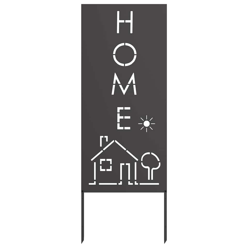 Pannello Decorativo da Giardino Nero 50 x 140 cm 876336