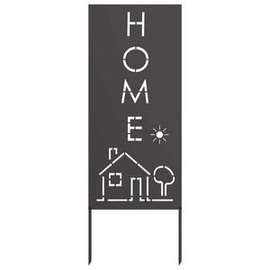 Pannello Decorativo da Giardino Nero 50 x 140 cm 876336