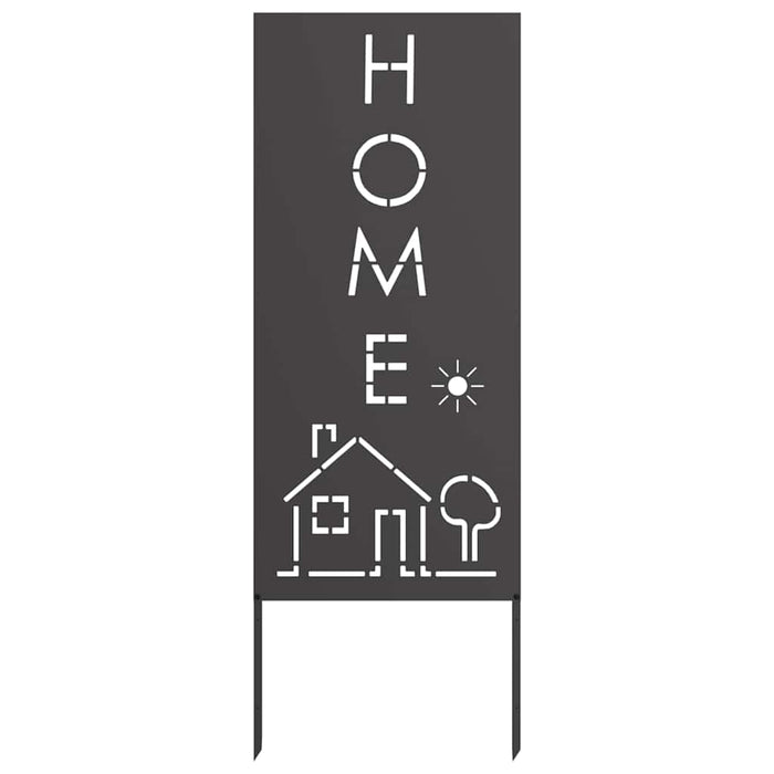 Pannello Decorativo da Giardino Nero 50 x 140 cm 876336