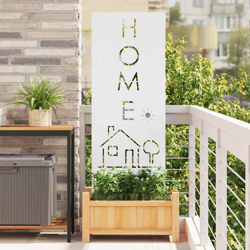 Pannello Decorativo da Giardino Bianco 50 x 140 cm 876337