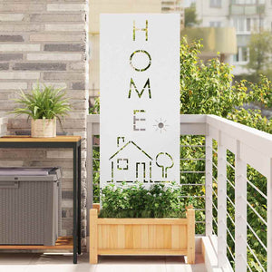 Pannello Decorativo da Giardino Bianco 50 x 140 cm 876337