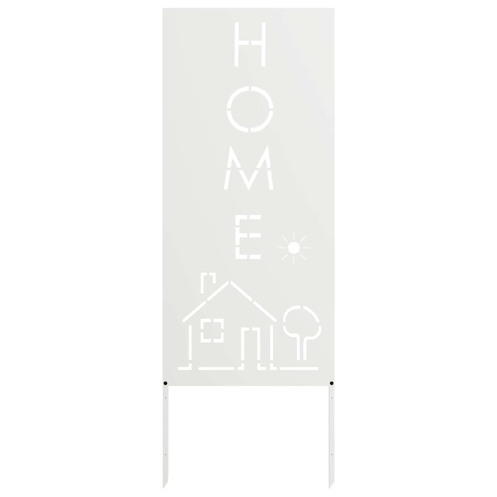 Pannello Decorativo da Giardino Bianco 50 x 140 cm 876337