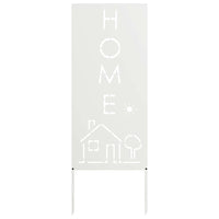 Pannello Decorativo da Giardino Bianco 50 x 140 cm 876337