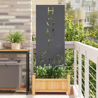 Pannello Decorativo da Giardino Antracite 50 x 140 cm 876338