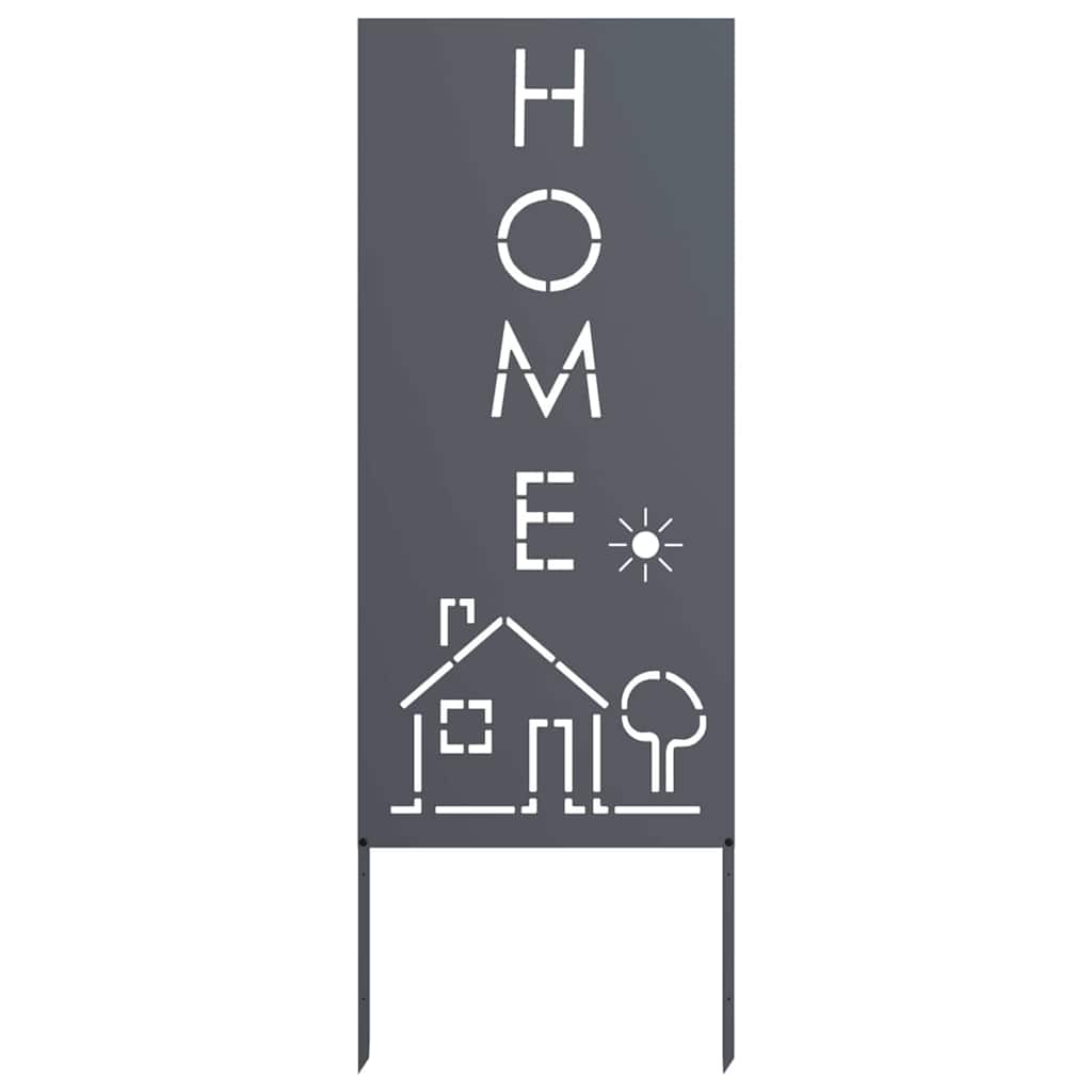 Pannello Decorativo da Giardino Antracite 50 x 140 cm 876338