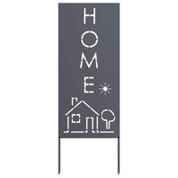 Pannello Decorativo da Giardino Antracite 50 x 140 cm 876338