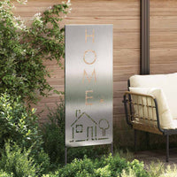 vidaXL Pannello Decorativo da Giardino Argento 50 x 140 cm