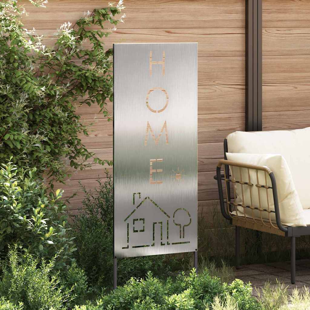 Pannello Decorativo da Giardino Argento 50 x 140 cm 876340