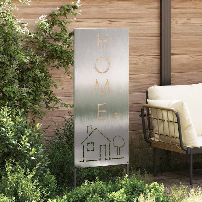 Pannello Decorativo da Giardino Argento 50 x 140 cm 876340