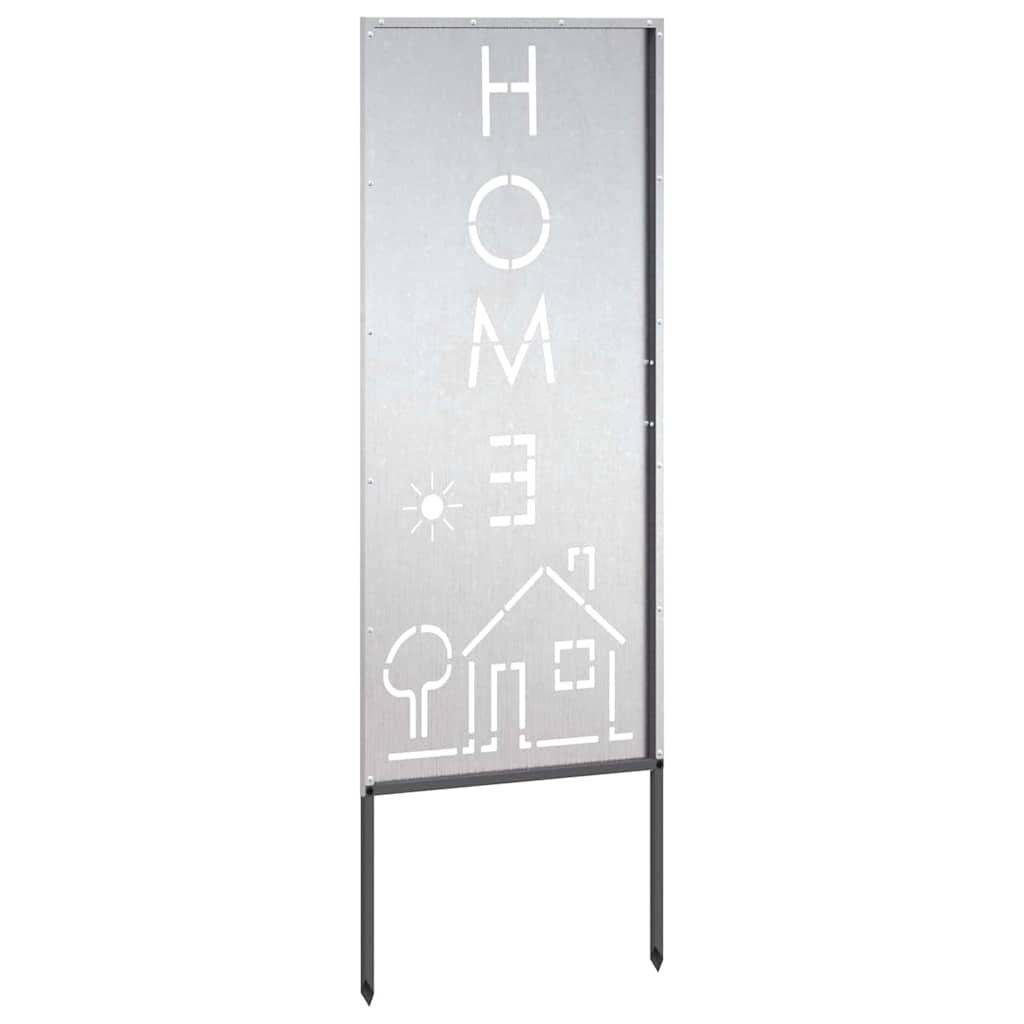 vidaXL Pannello Decorativo da Giardino Argento 50 x 140 cm