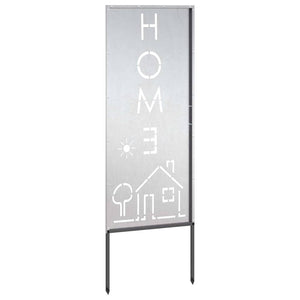 Pannello Decorativo da Giardino Argento 50 x 140 cm 876340