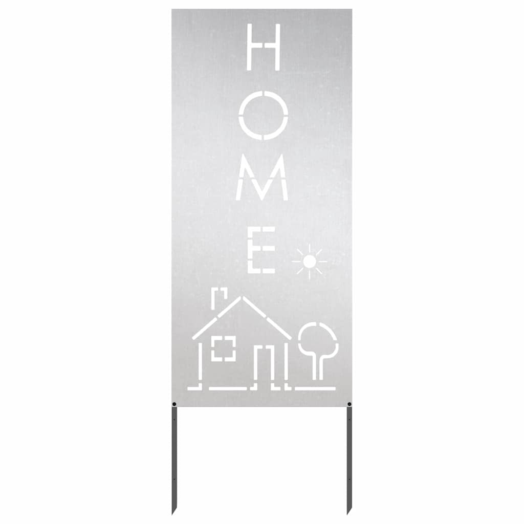 Pannello Decorativo da Giardino Argento 50 x 140 cm 876340