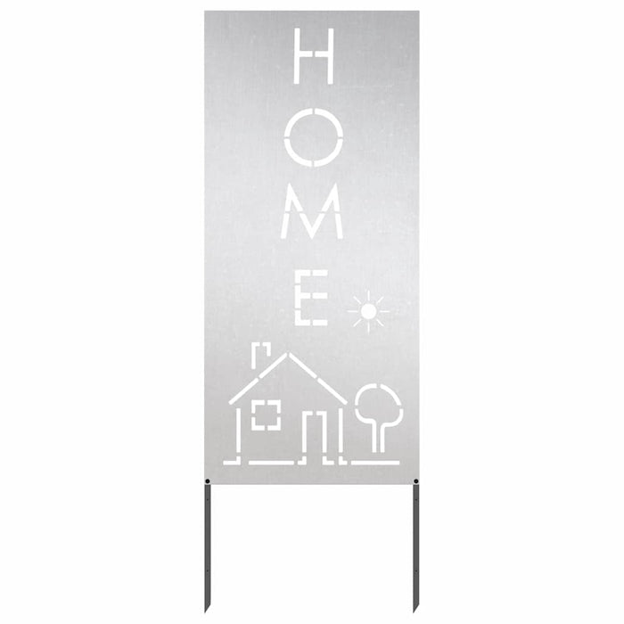 Pannello Decorativo da Giardino Argento 50 x 140 cm 876340