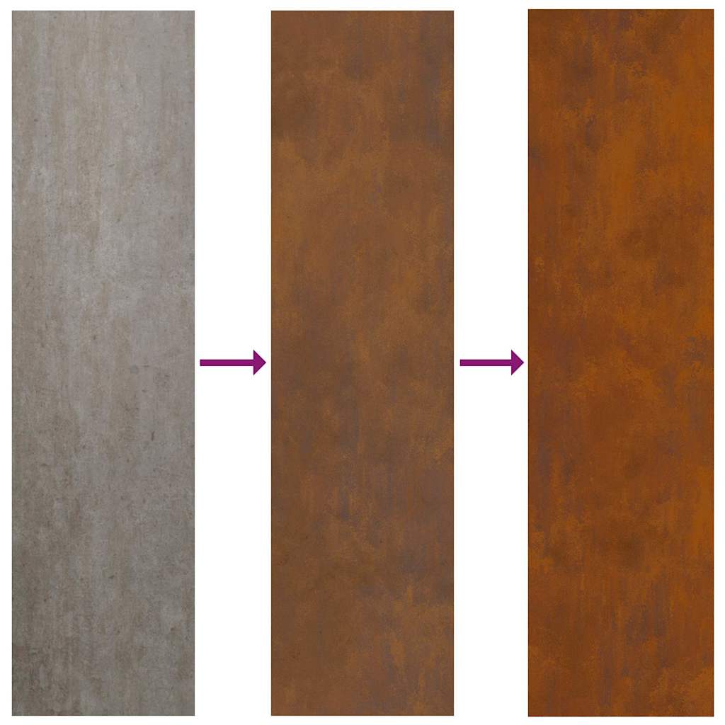 Pannello Decorativo da Giardino Ruggine 50 x 140 cm 876342