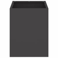 Vaso da giardino Nero 32 x 32 x 40 cm Acciaio laminato a freddo 876343