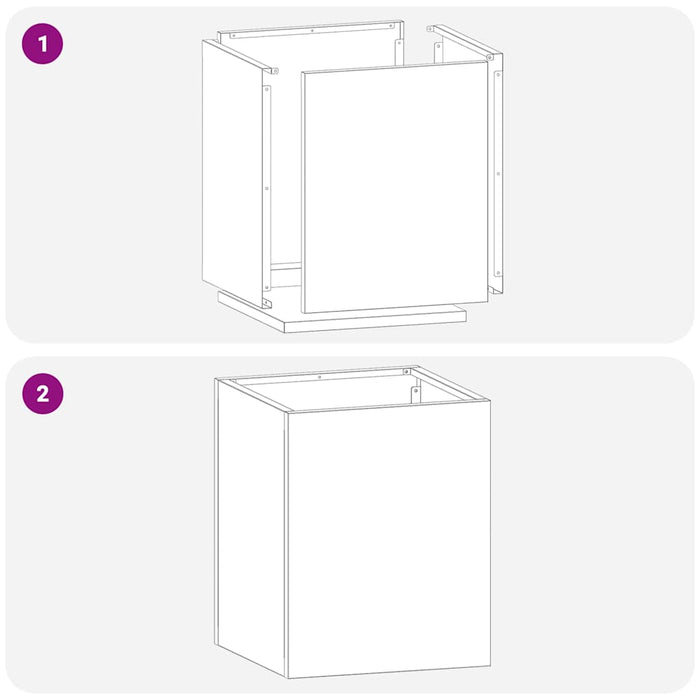 Vaso da giardino-Fioriera da Esterno-Contenitore per Piante Bianco 32 x 32 x 40 cm