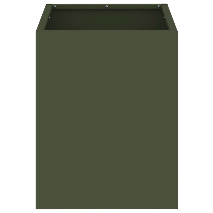Vaso da giardino Oliver verde 32 x 32 x 40 cm 876346