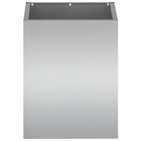 vidaXL Vaso da giardino Argento Acciaio zincato