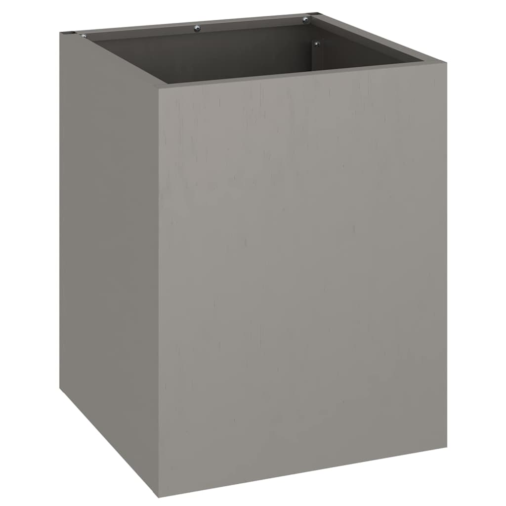vidaXL Vaso da giardino Marrone 32 x 32 x 40 cm Acciaio invecchiato