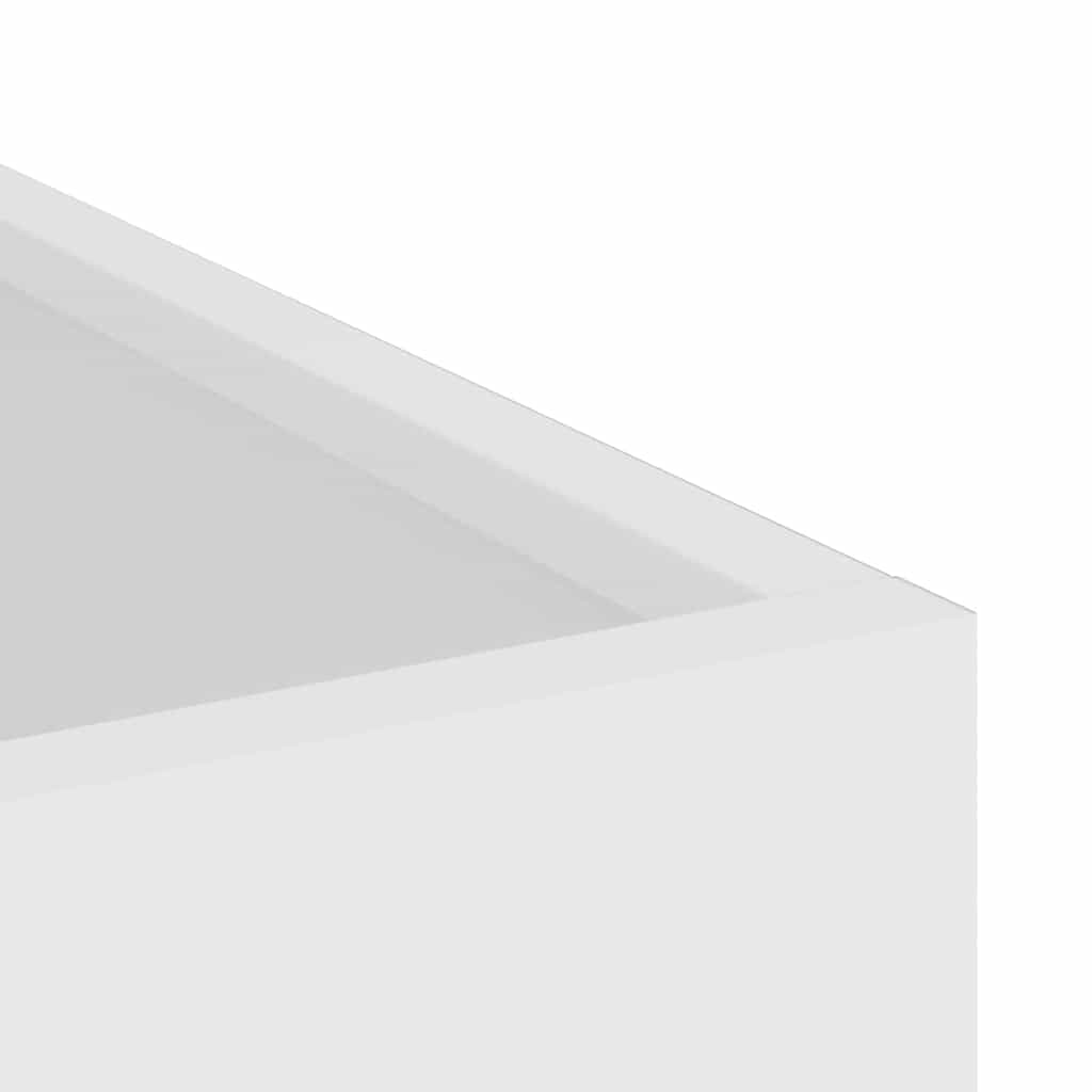 Vaso da giardino Bianco 50 x 32 x 40 cm 876351