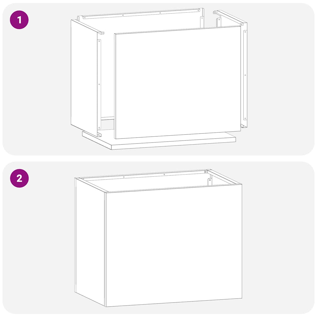 vidaXL Vaso da giardino Bianco 50 x 32 x 40 cm