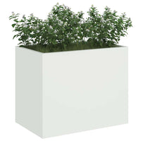 vidaXL Vaso da giardino Bianco 50 x 32 x 40 cm