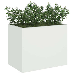 vidaXL Vaso da giardino Bianco 50 x 32 x 40 cm