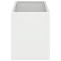 Vaso da giardino-Fioriera da Esterno-Contenitore per Piante Bianco 50 x 32 x 40 cm