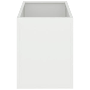 vidaXL Vaso da giardino Bianco 50 x 32 x 40 cm