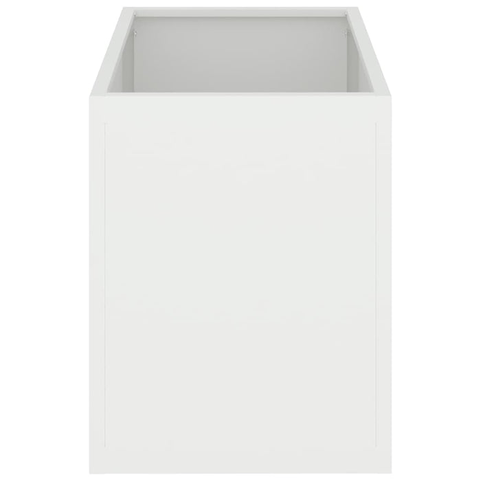 Vaso da giardino Bianco 50 x 32 x 40 cm 876351