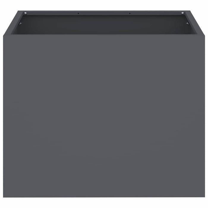 vidaXL Vaso da giardino Antracite Acciaio laminato a freddo