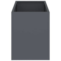 vidaXL Vaso da giardino Antracite Acciaio laminato a freddo