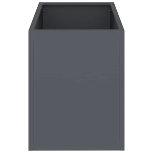 vidaXL Vaso da giardino Antracite Acciaio laminato a freddo