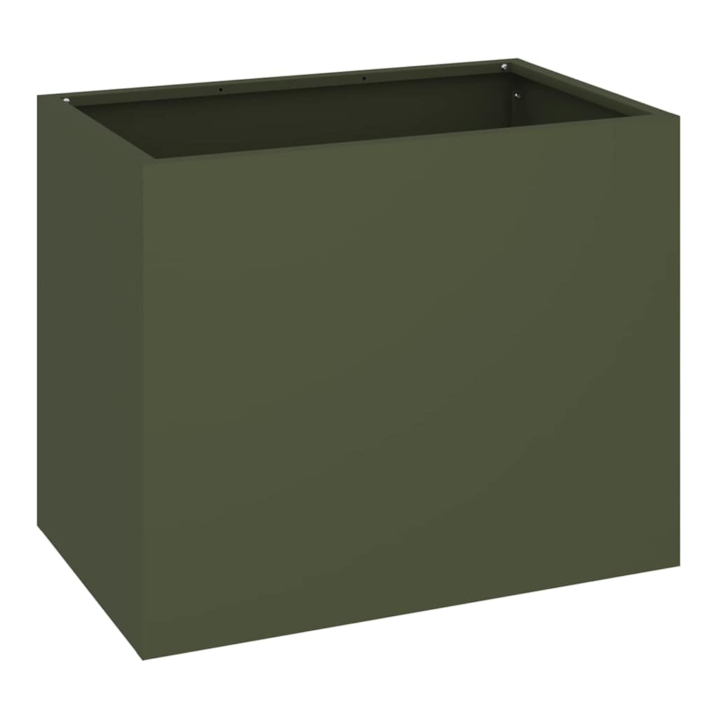 vidaXL Vaso da giardino Oliver verde 50 x 32 x 40 cm