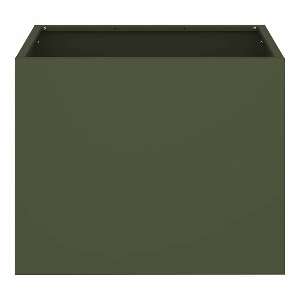 vidaXL Vaso da giardino Oliver verde 50 x 32 x 40 cm
