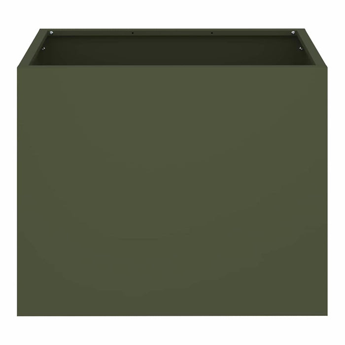 vidaXL Vaso da giardino Oliver verde 50 x 32 x 40 cm