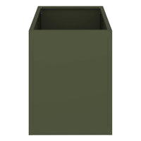 vidaXL Vaso da giardino Oliver verde 50 x 32 x 40 cm