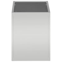 vidaXL Vaso da giardino Argento 50 x 32 x 40 cm Acciaio zincato