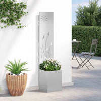 Schermo per privacy in giardino Traforo Argento 32 x 140 cm 876361
