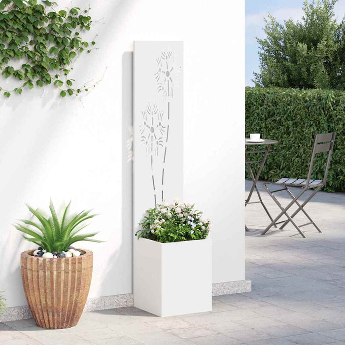 Schermo per privacy in giardino Floreale Bianco 32 x 140 cm 876365
