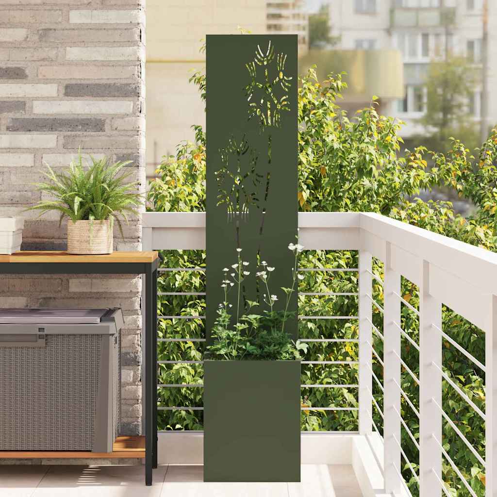 Schermo per privacy in giardino Oliver verde 32 x 140 cm 876367