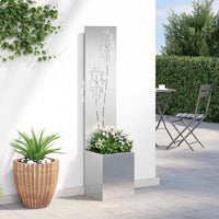 Schermo per privacy in giardino Floreale Argento 32 x 140 cm 876368