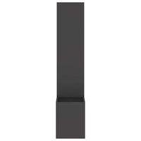 vidaXL Vaso da Giardino con Pannello Decorativo Nero 32 x 140 cm