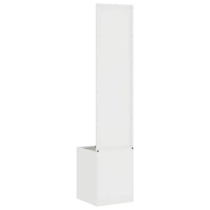 vidaXL Vaso da Giardino con Pannello Decorativo Bianco 32 x 140 cm