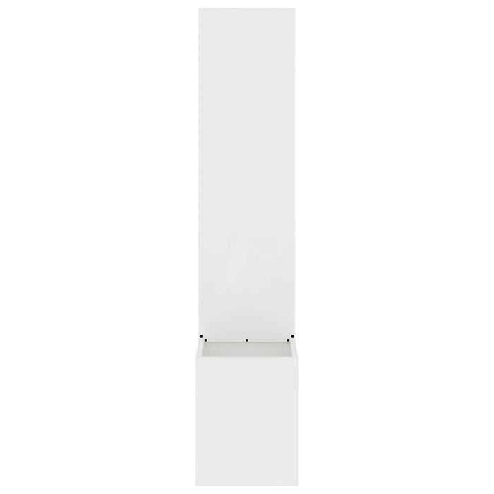 vidaXL Vaso da Giardino con Pannello Decorativo Bianco 32 x 140 cm