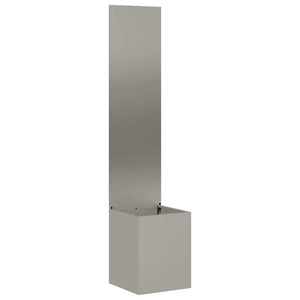 vidaXL Vaso da Giardino con Pannello Decorativo Ruggine 32 x 140 cm