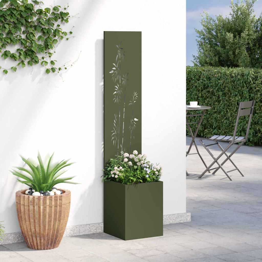 Schermo per privacy in giardino Oliver verde 32 x 140 cm 876381