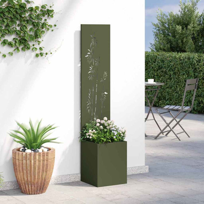 Schermo per privacy in giardino Oliver verde 32 x 140 cm 876381